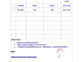 税务登记证地址变更材料有哪些？