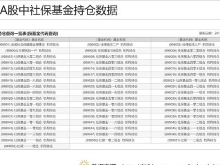 社保基金401组合有何投资策略与动向？