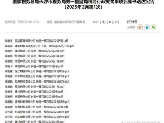 税务2025年 处罚