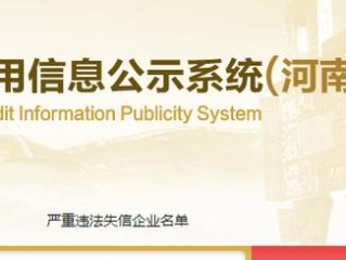 河南企业信息查询系统怎么用？