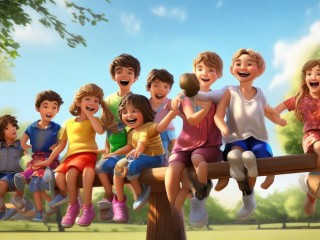 玩跷跷板的画有哪些