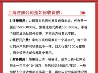 上海注册公司一般多少钱