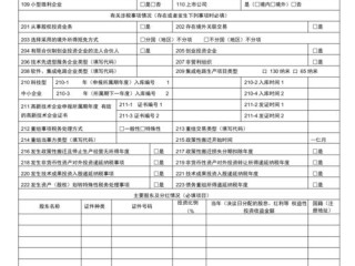 所得税年报要填哪些表
