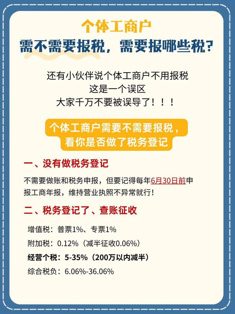 个体工商户需报哪些税