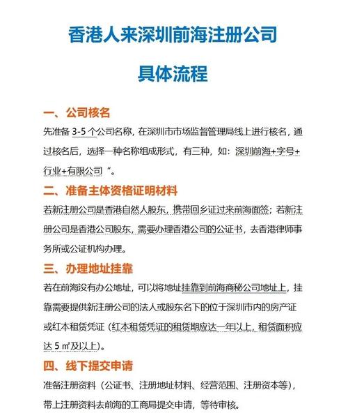 前海公司办理注册
