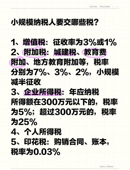 小规模纳税人交哪些抵税
