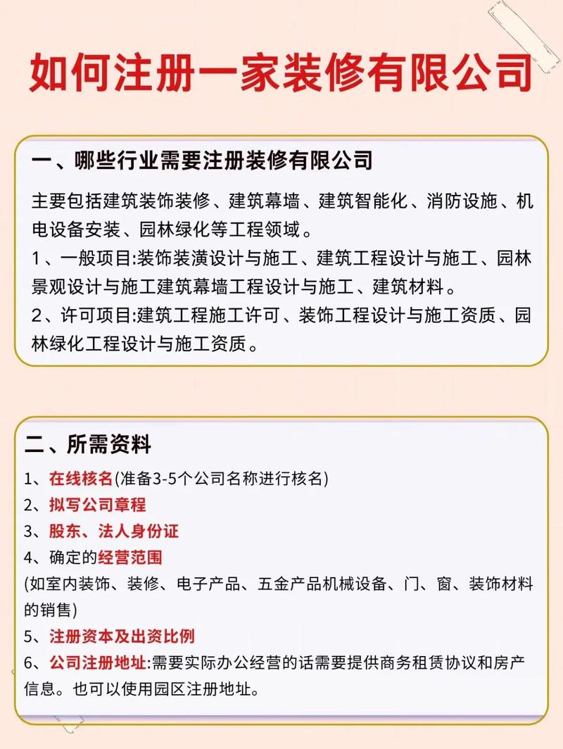 怎么注册个装潢公司