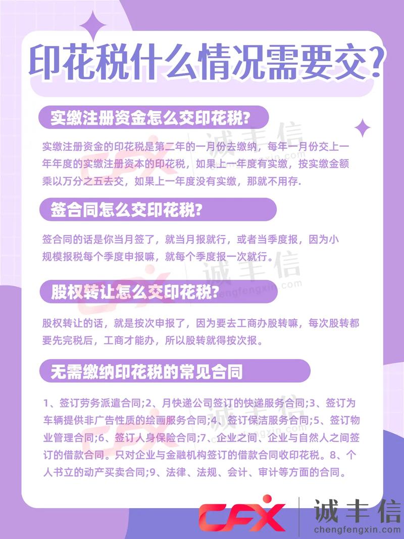 哪些项目要交印花税