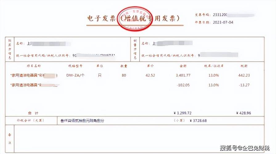 增值税发票上哪些信息吗