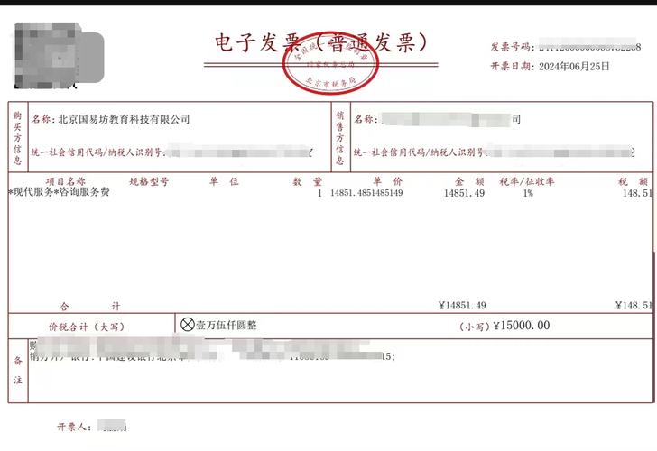 服务业发票包括哪些项目
