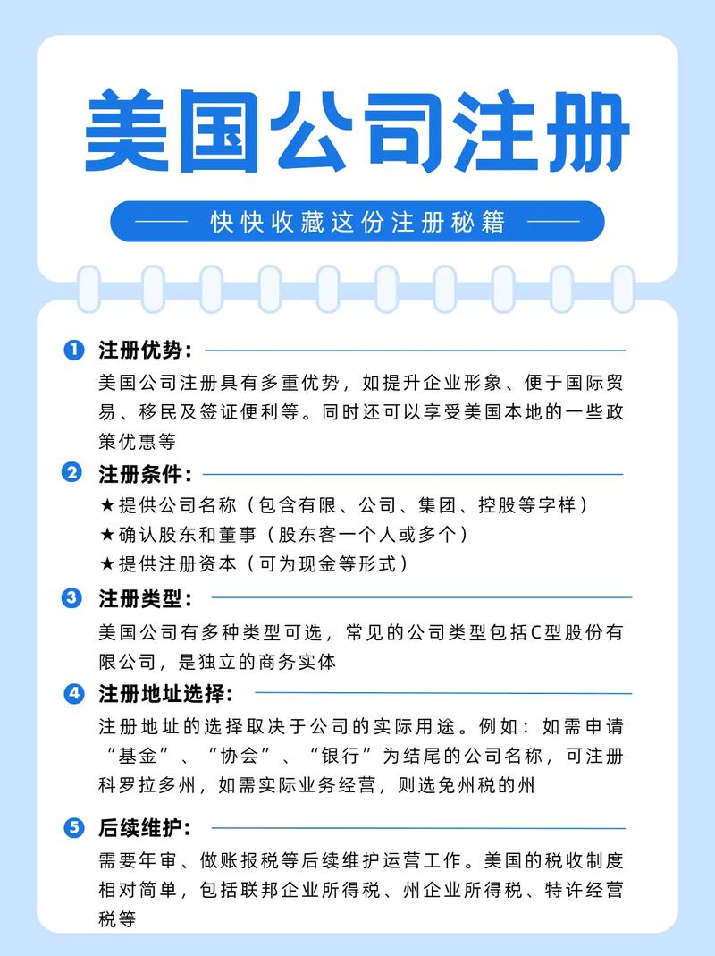 美国注册公司的步骤