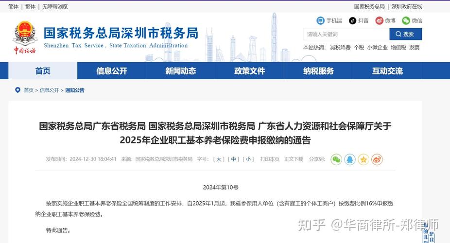 国家税务总局深圳市税务局网站