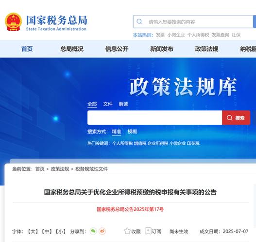 税务总局2025年17号公告
