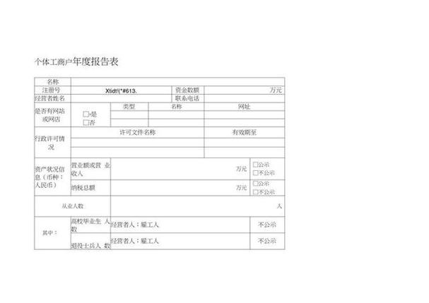 企业公示信息填报流程