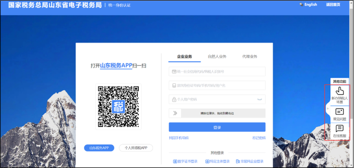 山东国家税务局网上办税平台