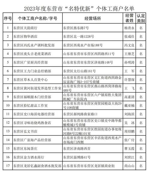 南宁个体工商户信息查询