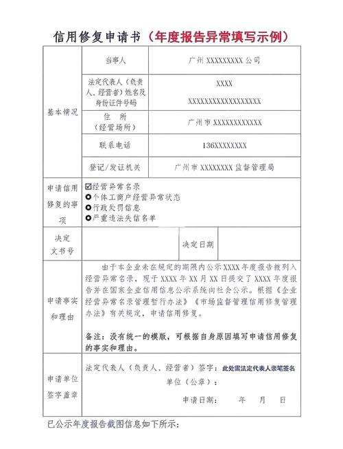 企业信用评级申请报告