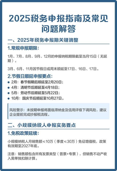 2025 税务申报指南
