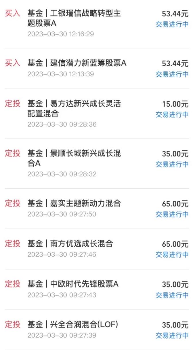 基金买入价格和确认