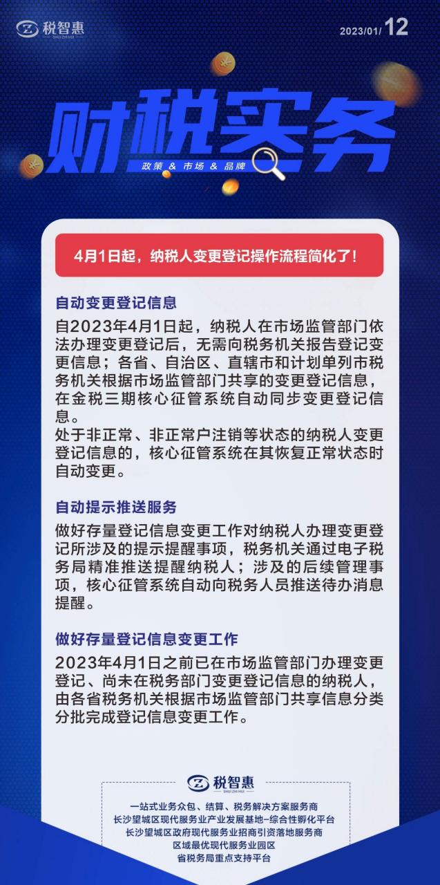 税务局4月1日税务规定