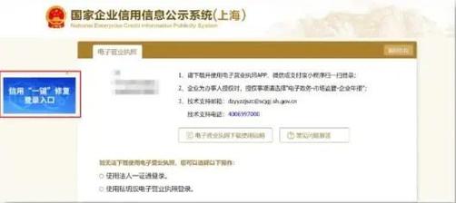 上海企业信息公示网查询