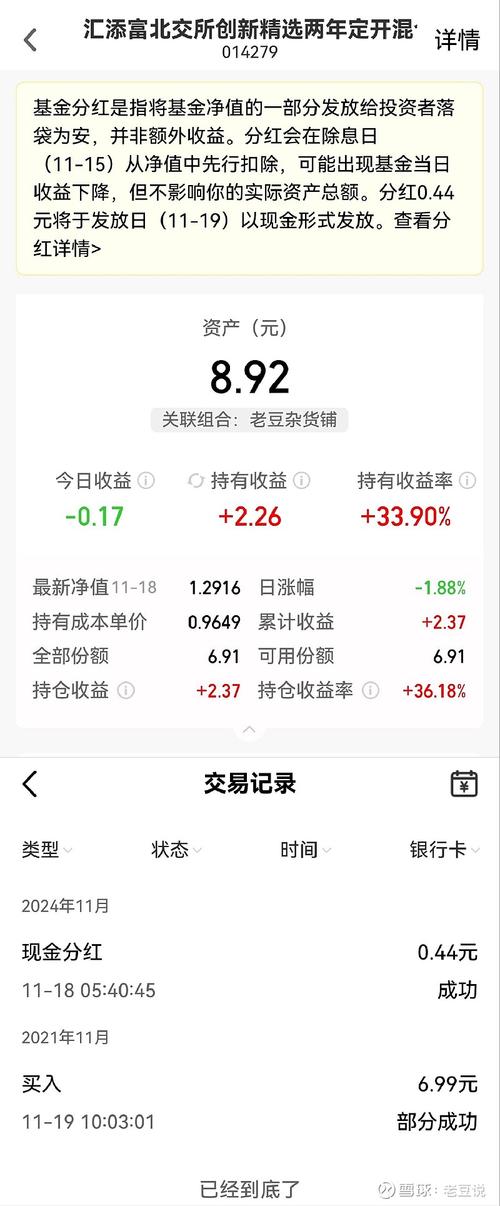 汇添富焦点基金分红