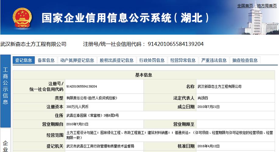 企业信用信息公示填报