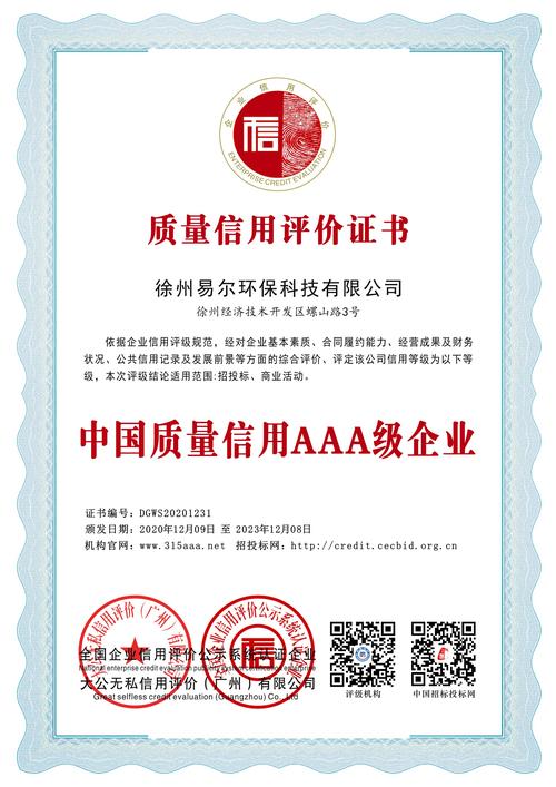 工商企业信用aaa级