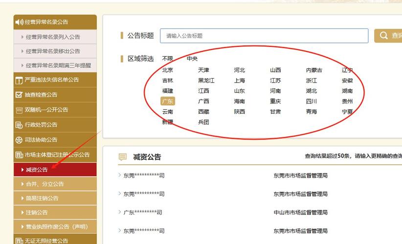 如何查询已公示信息查询