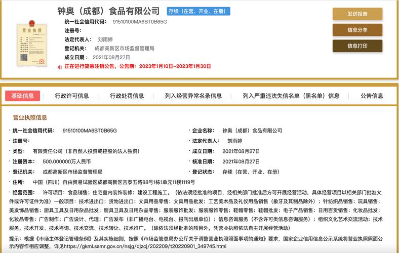 全国企业信息查询中销