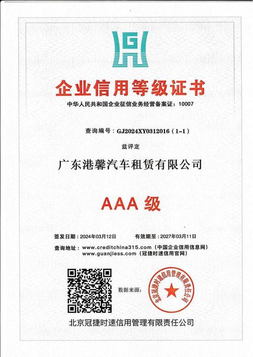 aaa级企业信用等级