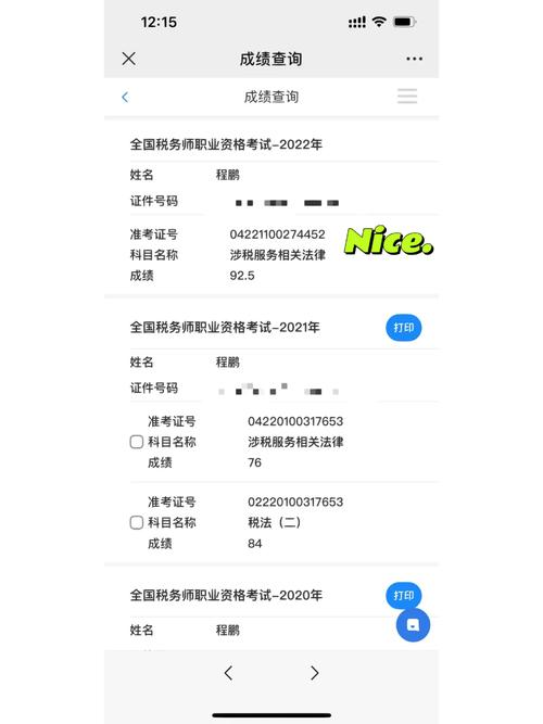 税务师考试成绩查询时间