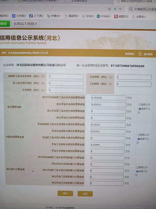 企业年报信息公示查询