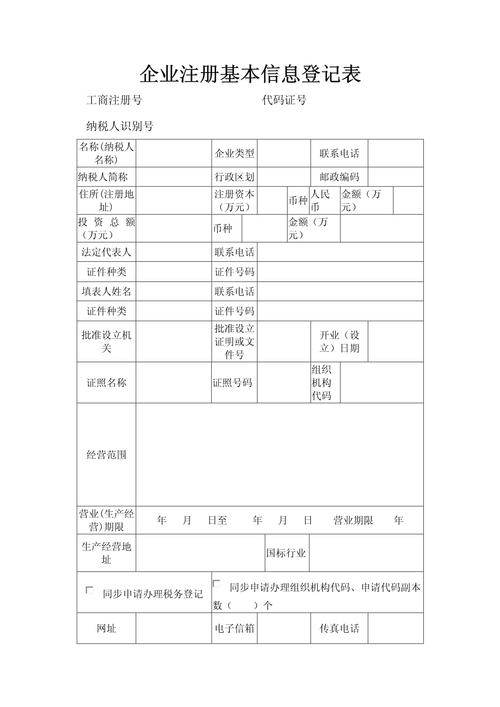 工商的企业登记信息
