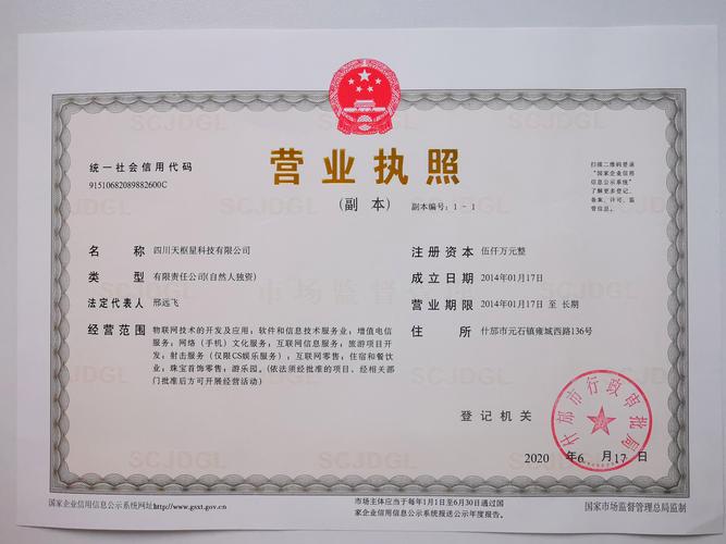 统一企业执照信息查询