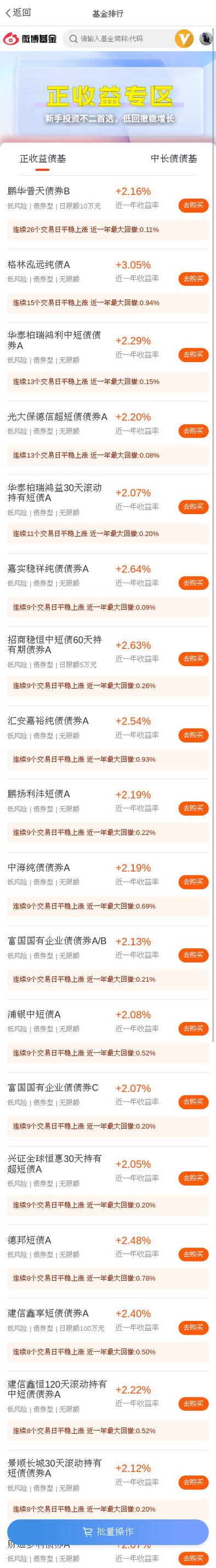 鹏华价值天天基金网