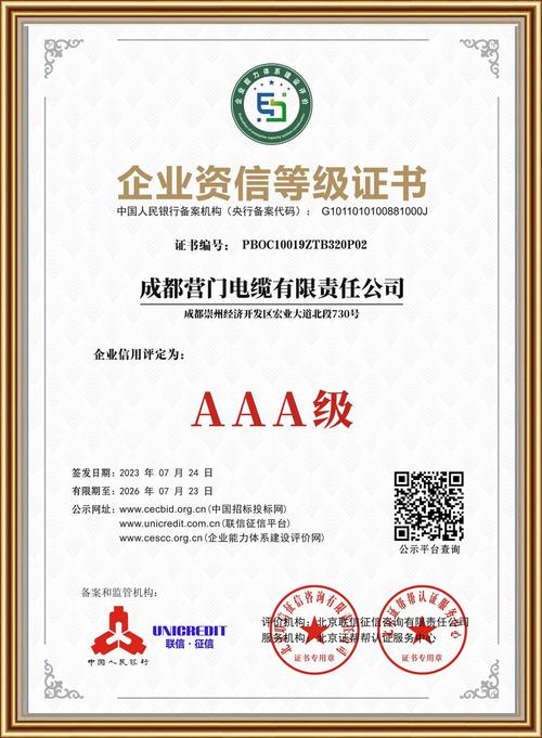 企业征信 资信评级