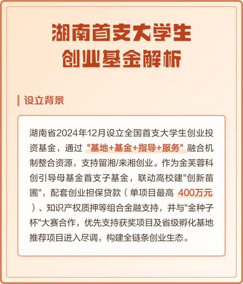 大学生自主创业基金